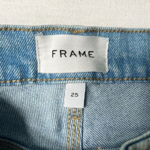 Frame Le High Straight Denim Jeans in Caye Sand Size 25 - Picture 5 of 16